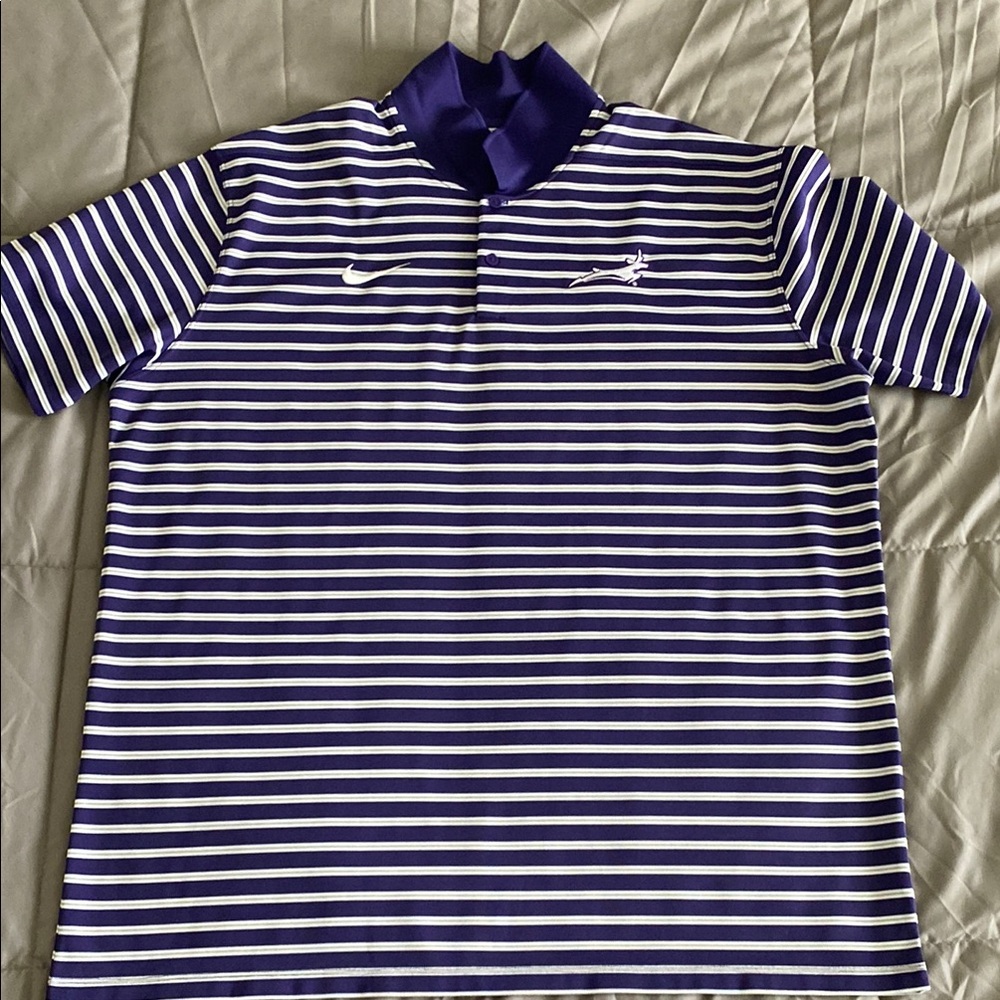 Grand Canyon University Nike Men’s Purple Striped Running Lope Polo - XL